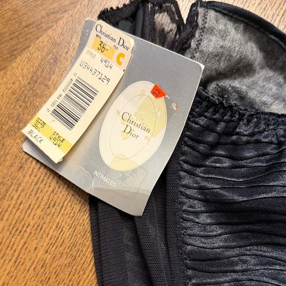 Dior Black Ribbed Intimates - Picture 2 of 5